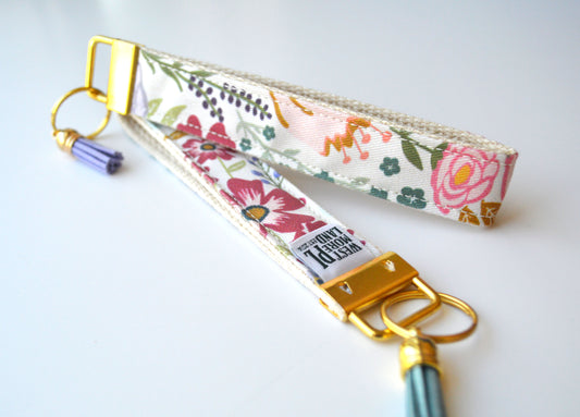 Key Fob Wristlet - Garden Party