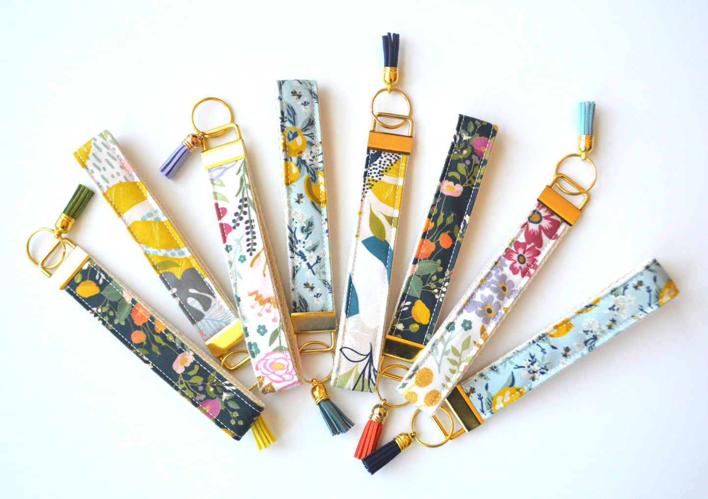 Key Fob Wristlet - Botanical Floral