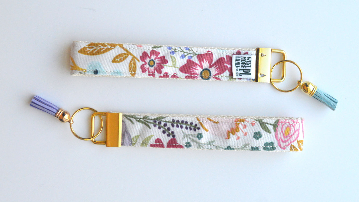 Key Fob Wristlet - Garden Party