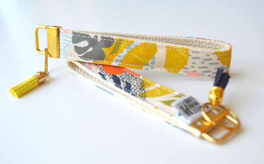 Key Fob Wristlet - Tropical Foliage