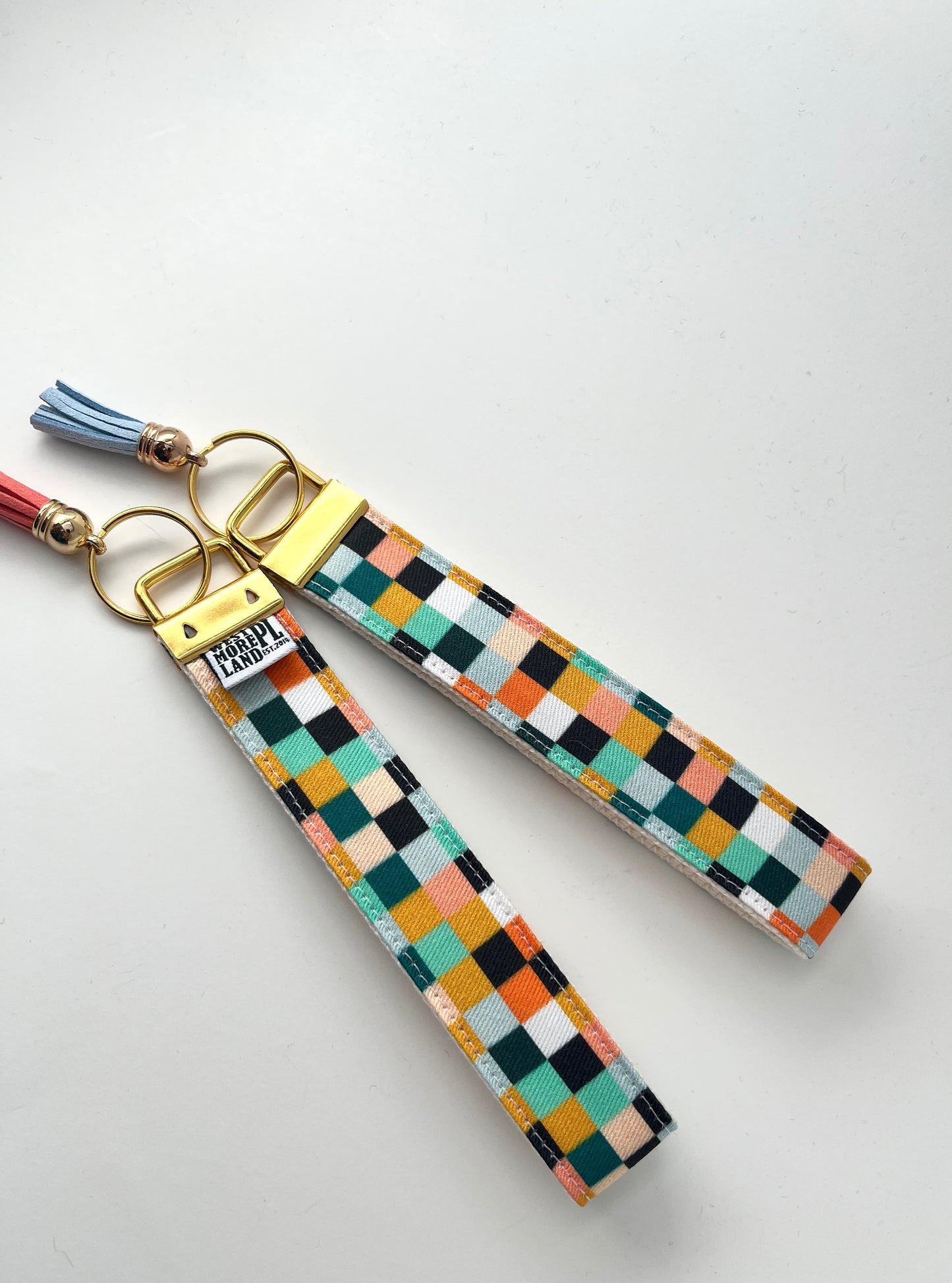 Key Fob Wristlet - Modern Quilt Squares