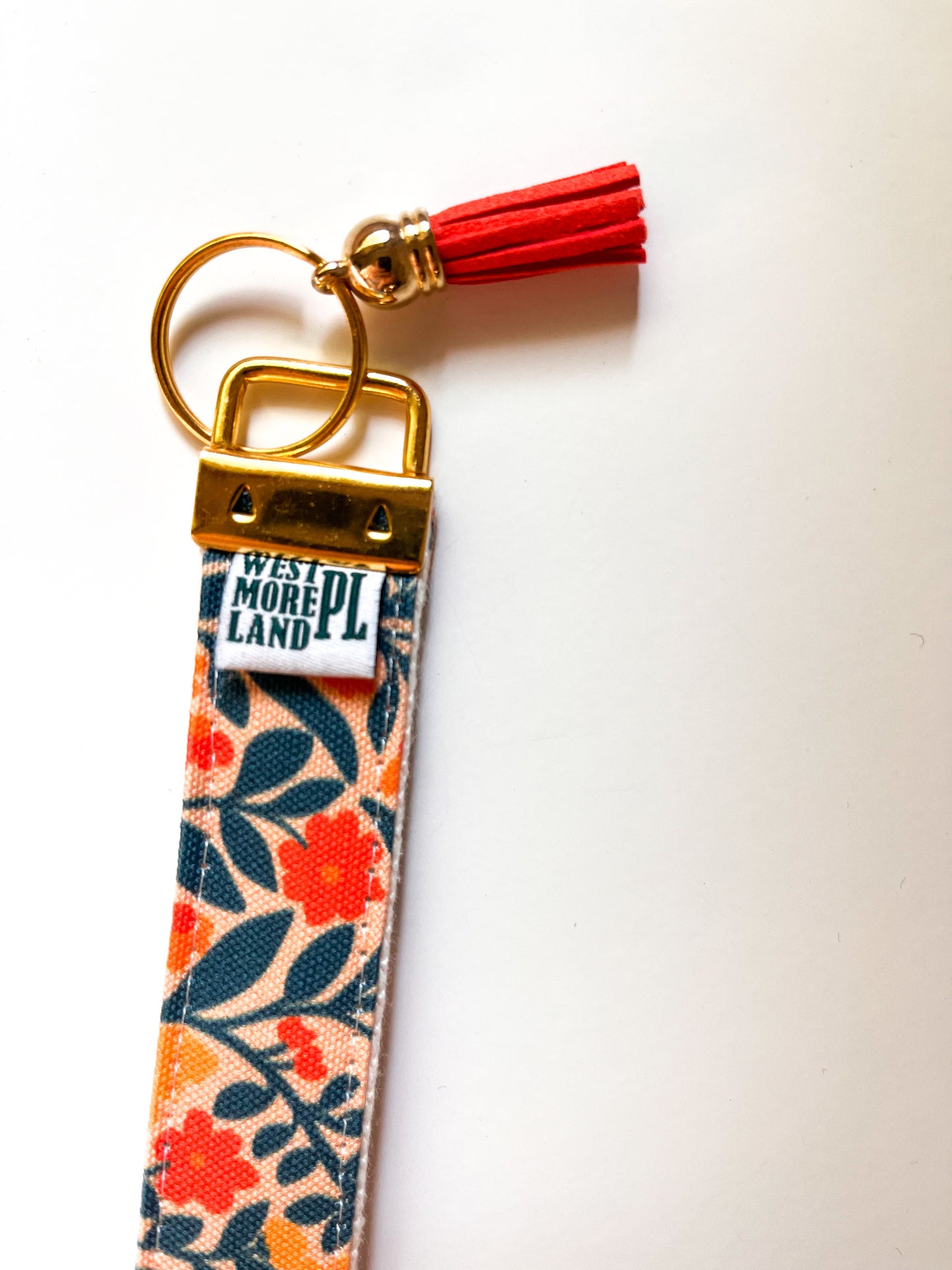 Key Fob Wristlet - Folk Floral