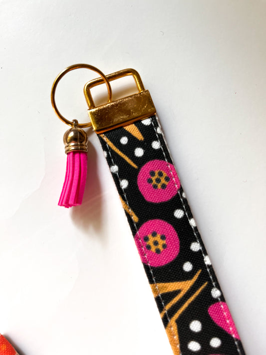 Key Fob Wristlet - Henrietta Pink