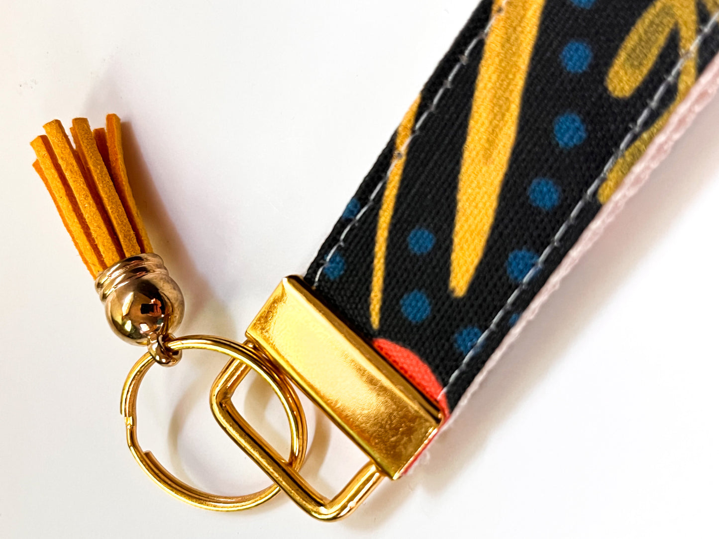 Key Fob Wristlet - Henrietta Mustard