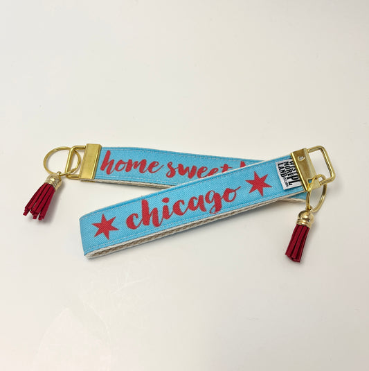 Key Fob Wristlet - Home Sweet Home Chicago