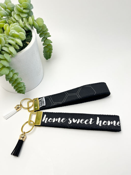 Key Fob Wristlet - Home Sweet Home