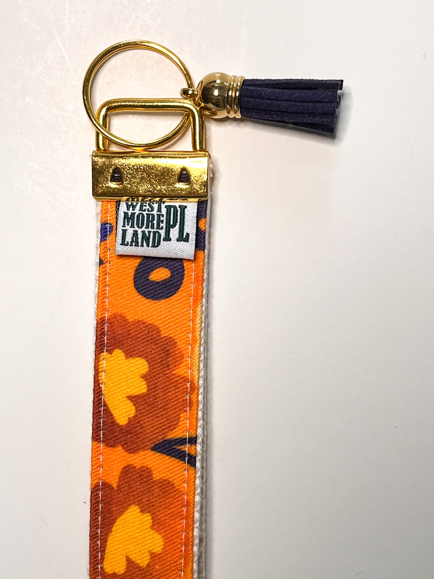 Key Fob Wristlet - Modern Retro Wildflowers