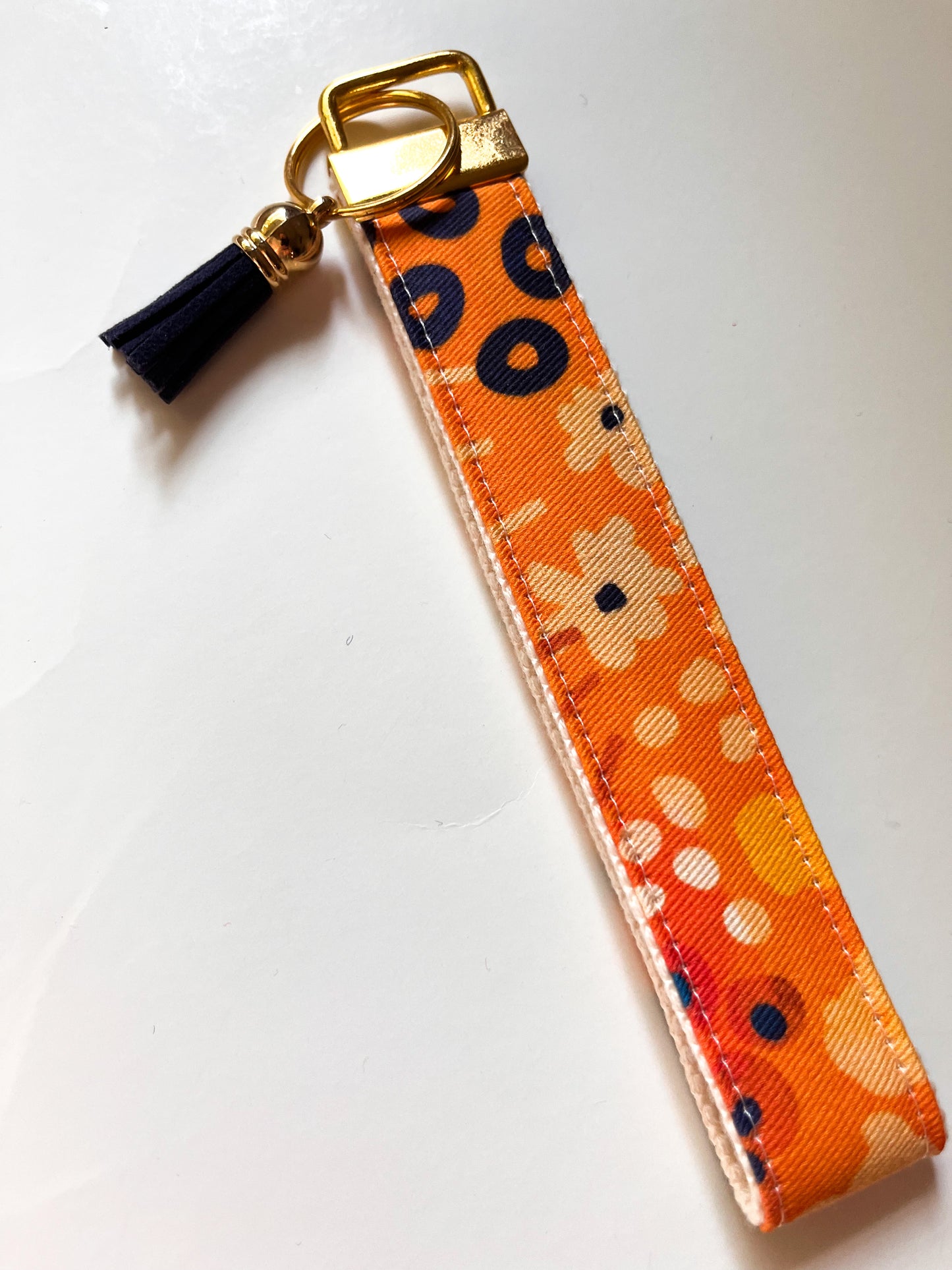 Key Fob Wristlet - Modern Retro Wildflowers