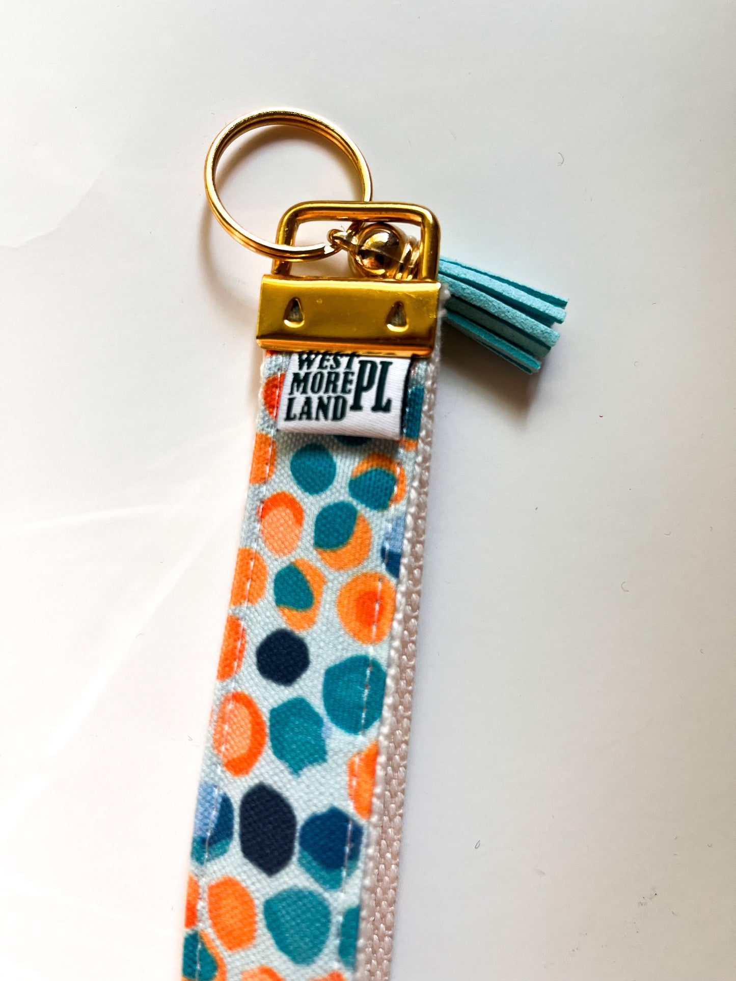 Key Fob Wristlet - Pebble Blue