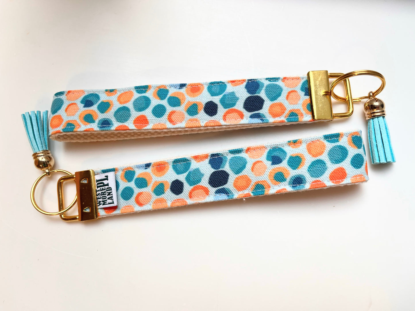 Key Fob Wristlet - Pebble Blue