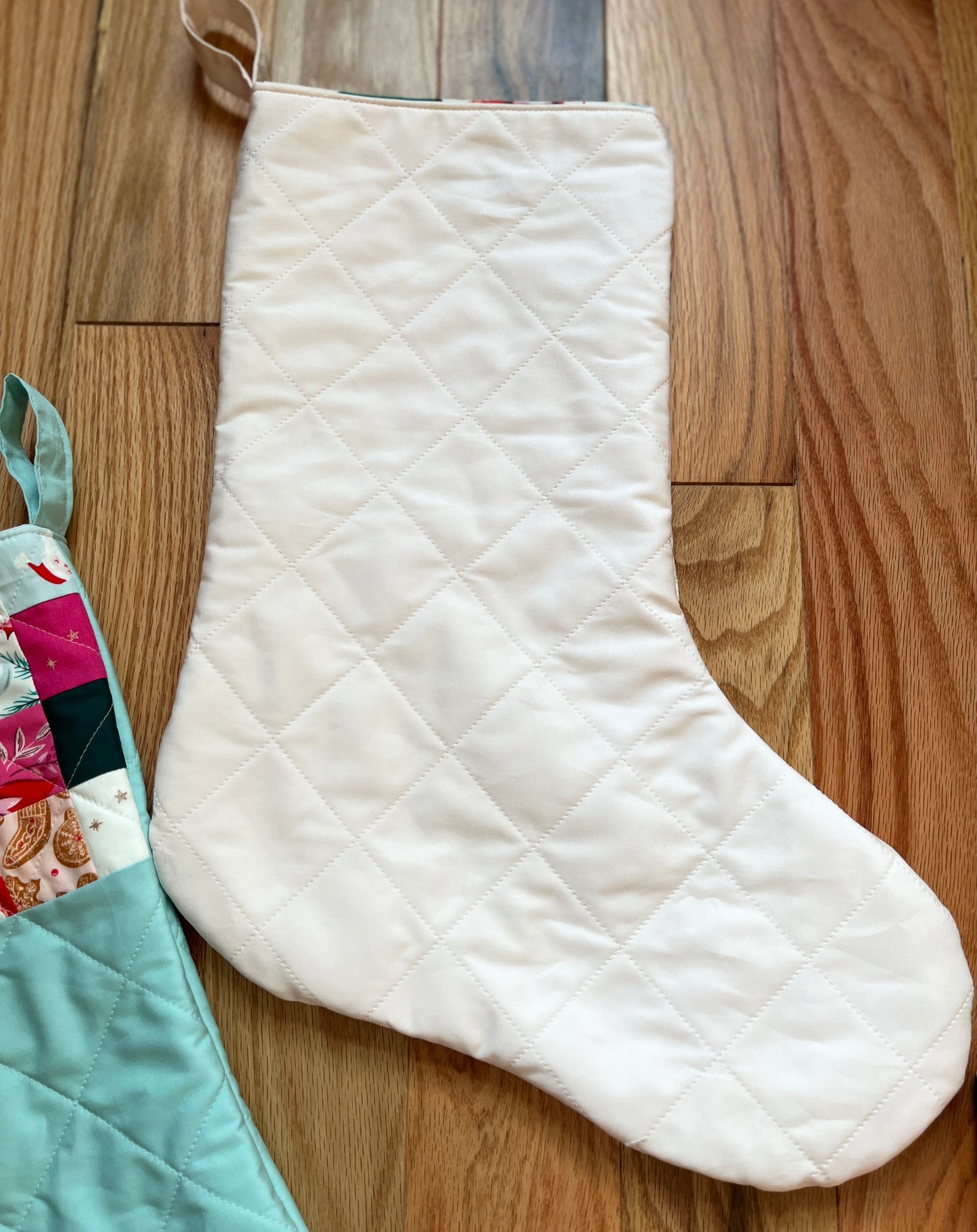 Retro Holiday Quilted Patchwork Stocking